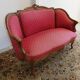 2-seater sofa bench Louis XV walnut from the 19th century