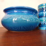 Vase and cache blue pots Bitossi
