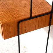 Omnia shelving system / self-supporting modular secretary desk in teak, dating from the 1960s.