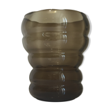 Verextrafort vase in smoked glass, Belgium 1970s