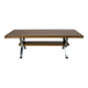 Vintage coffee table with copper top and chrome legs