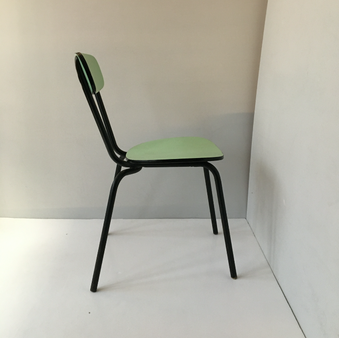 Water-green formica chair
