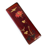 Glove box in lacquered wood