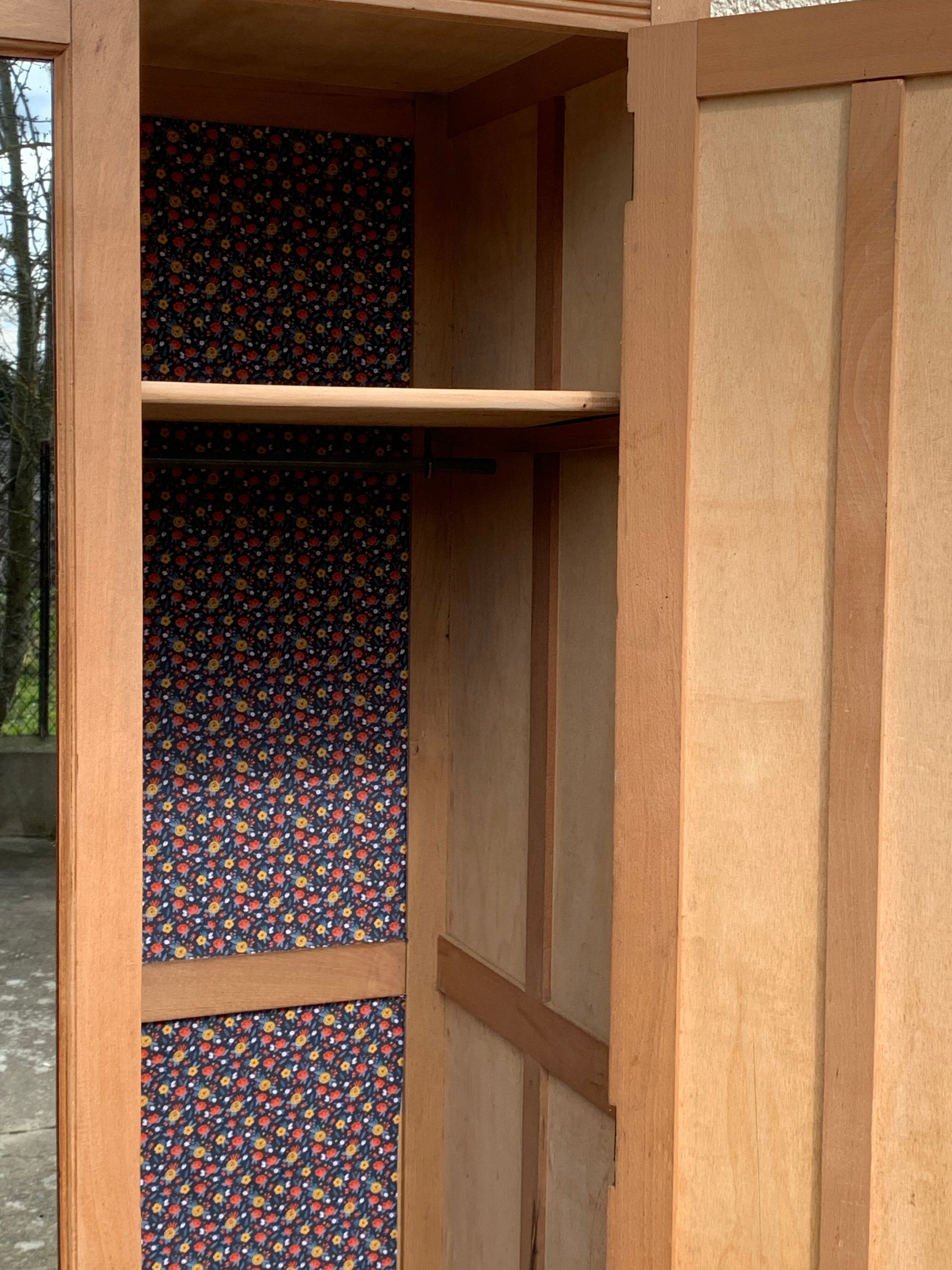 Parisian art deco cabinet 1930 raw wood