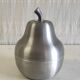 Seau à glaçons - Poire en métal brossé - années 70
