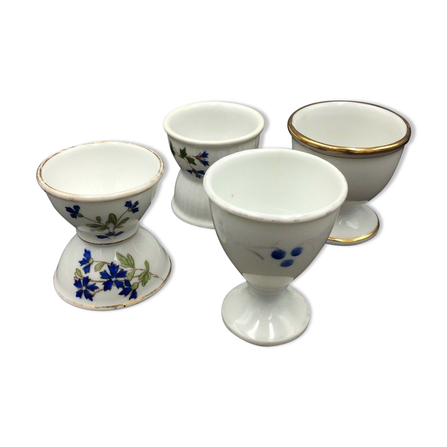 Lot of 4 porcelain cockroaches