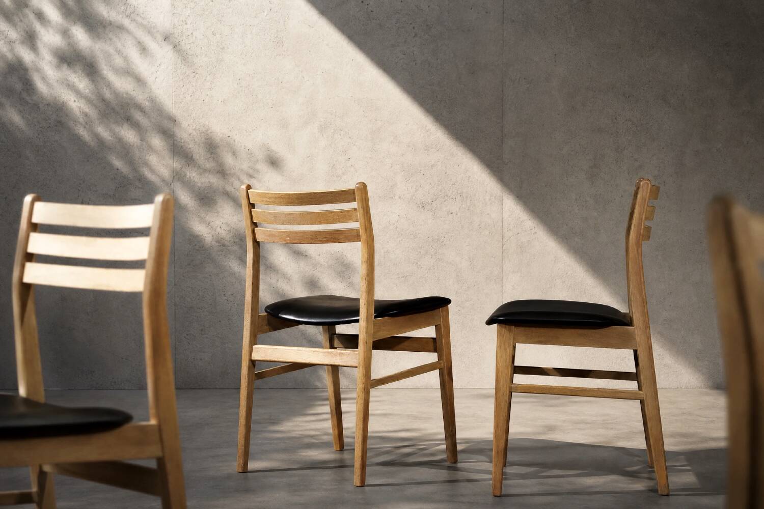 Set of 4  Mid-Century Scandinavian Oak Dining Chairs from Sax Møbelfabrik