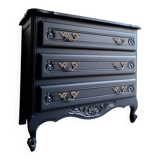 Vintage black chest of drawers