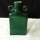 Vintage green vase with ears