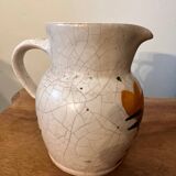 Vintage - Poterie du Marais Pitcher - Cracked Enameled Stoneware