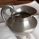 Shiny pewter tea set