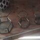 Jewelry box showcase trundle glass and brass 50s/60s