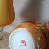 Vase en opaline et potiche