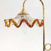 Mid-Century Modern Table Lamp with Murano Glass Shades, 1970s