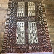 Beige wool Persian rug 210x130