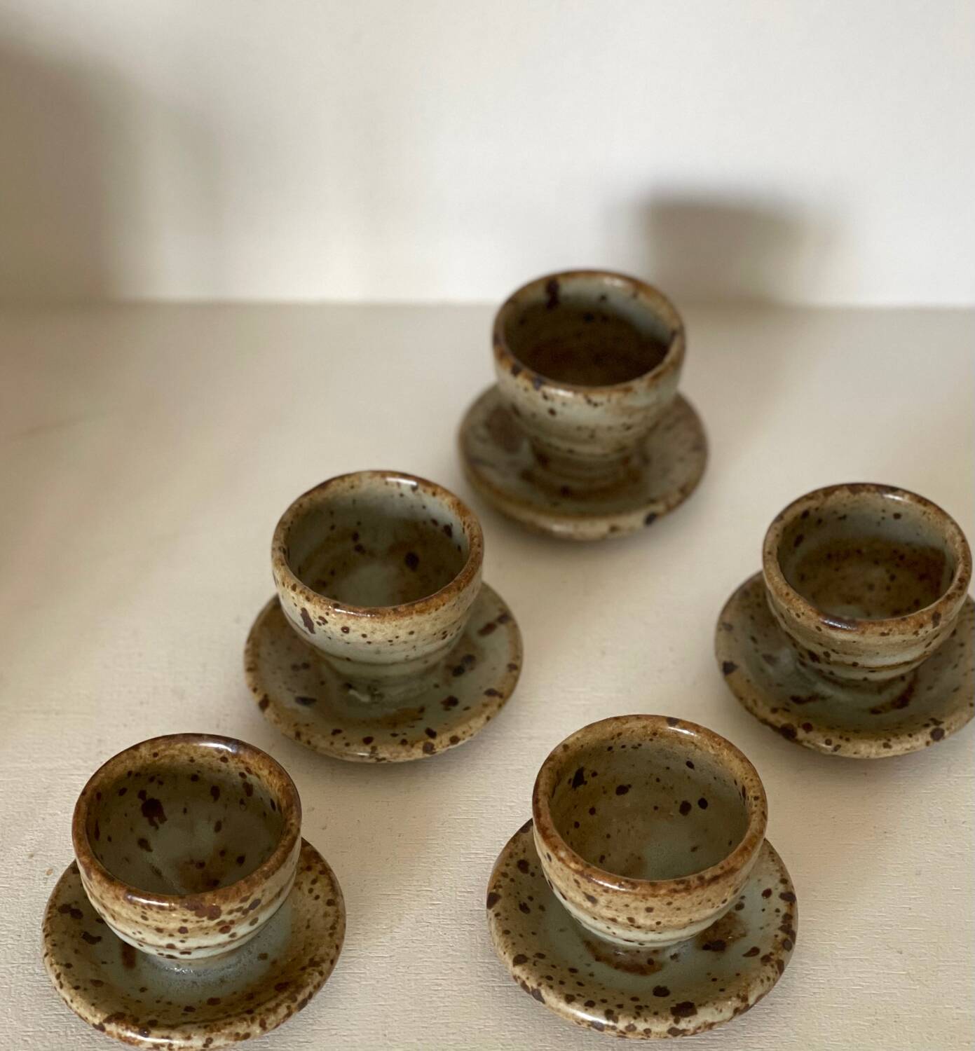 5 Gustave Tiffoche egg cups