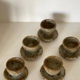 5 Gustave Tiffoche egg cups