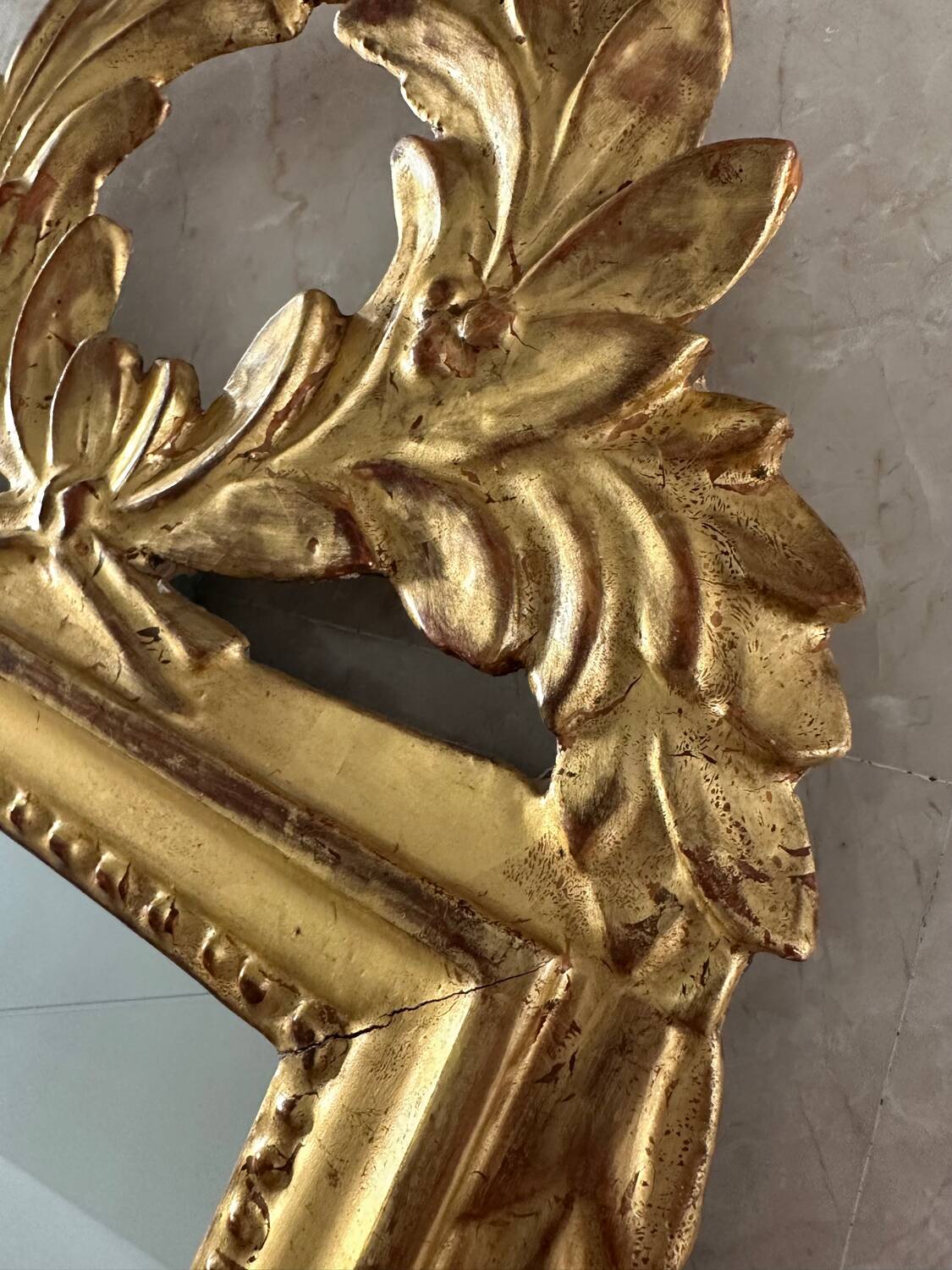 Gold leaf mirror