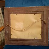 Oil on canvas landscape in the countryside