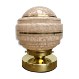 Vintage globe-laying lamp