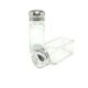 Salt shaker set, modernism, transparent glass, Poland, 1970s.