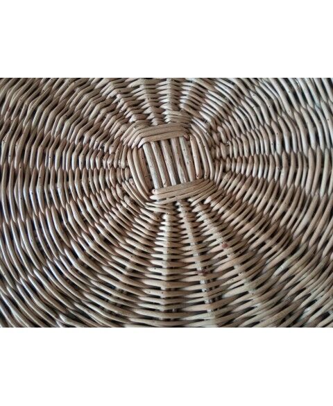 Vintage wicker tray