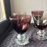 4 glasses of 1950s port