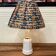 CERAMIC LAMP STAMPED DESIGN 1960.