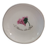 Assiette coupelle la closerie des lilas vintage motif fleurs France pillivuyt