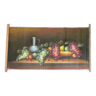 Oil on canvas still life reason signed