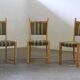 Chaises de salle à manger en chêne danois moderne brutaliste des années 1960 par Henning Kjærnulf