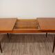 Scandinavian extendable teak dining table 1960