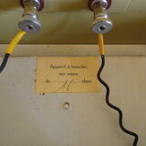 1970 Decoration Shine Receiver Clock with porcelain rose window