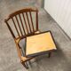 Chaise scandinave 1960 en teck et skaï
