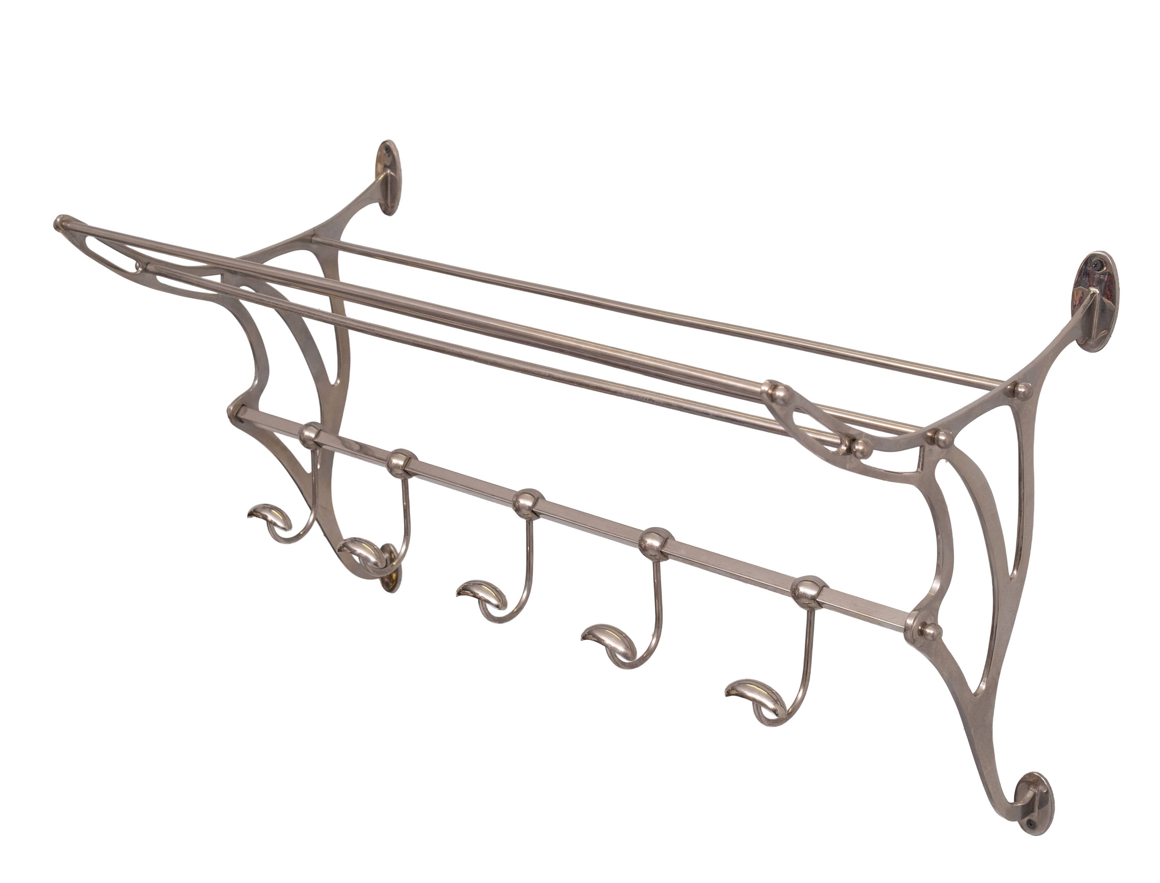 Vintage Art Nouveau Wall Coatrack France