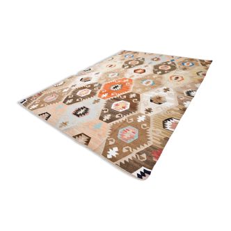 Large Multicolor Vintage Kilim Rug, 296x393Cm