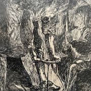 Tableau encre de chine XXe