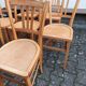 Lot de 7 chaises bistrot Luterma, 1950