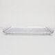 Art Deco glass serving tray - pansies flowers Vallerysthal Portieux