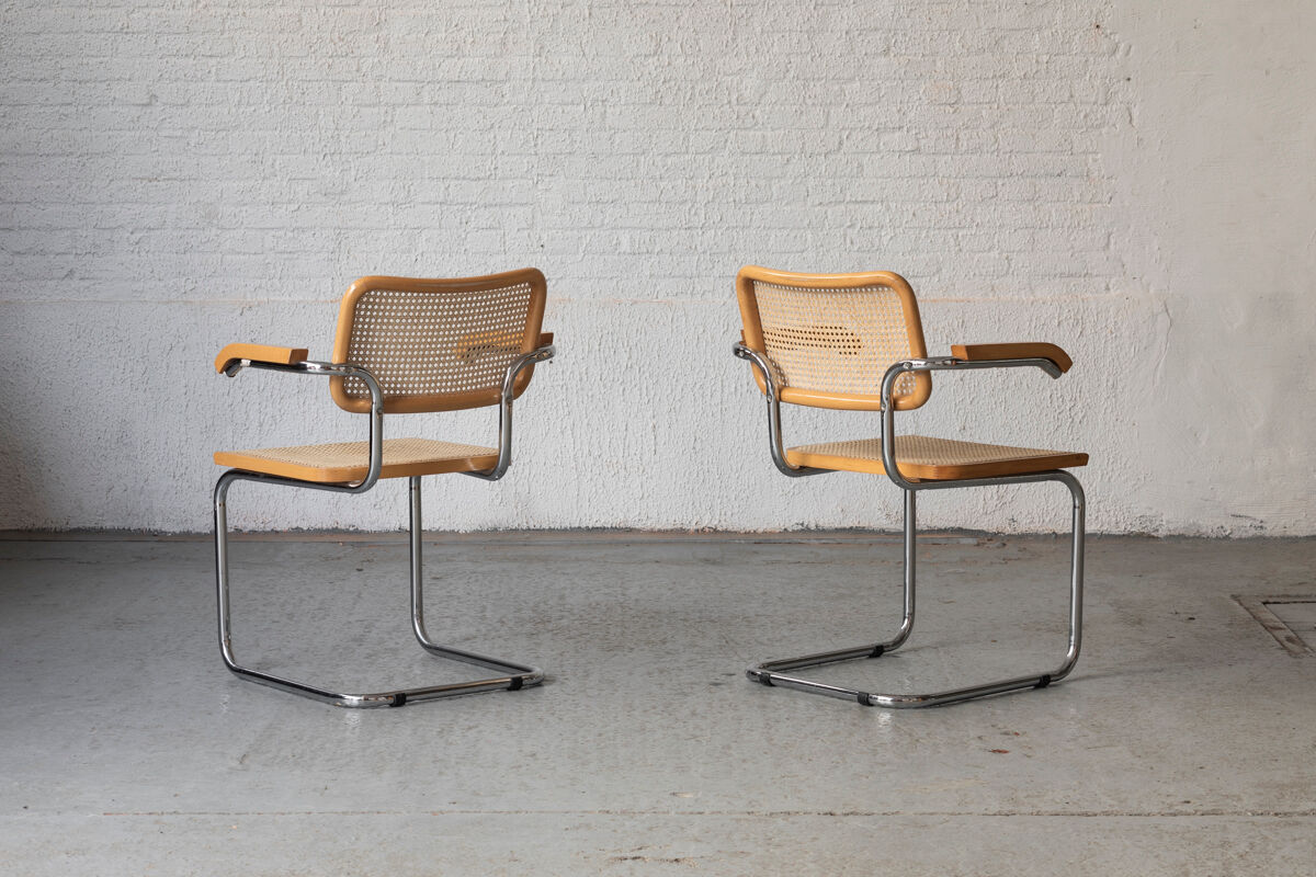 Set of 4 ‘Cesca’ dining chairs Marcel Breuer, Italy, 1970’s
