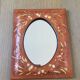 Vintage mirror all in leather 25x20cm