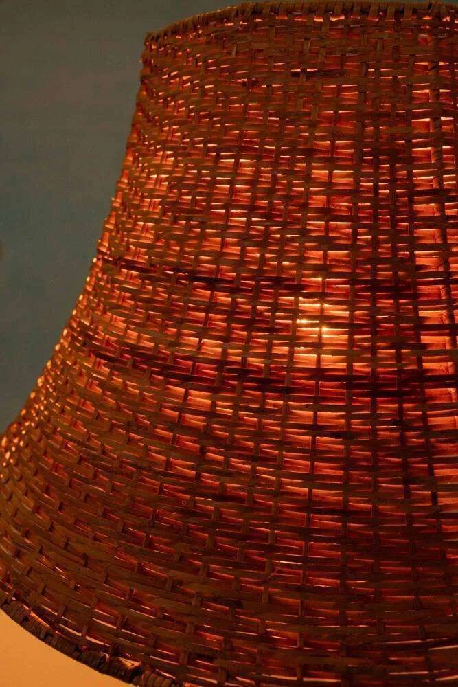 Vintage Holmegaard glass Nordic table lamp