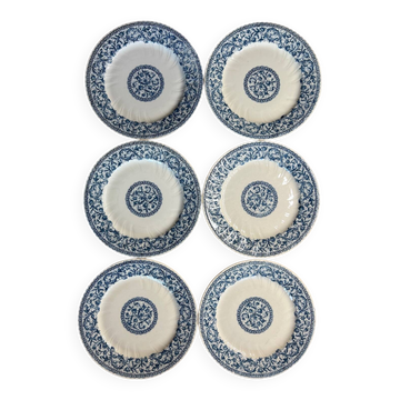 6 assiettes Guirlandes Gien
