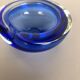 Blue Murano glass ashtray Murano, Italy, 1970s