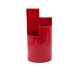 Franco Bettonica, red ceramic vase mod. fb1, Gabbianelli Italy ca. 1970