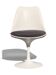Eero Saarinen Tulip chair Knoll, aluminium base, blue cushion