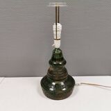 Large table lamp in glazed earthenware.