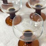 Lot of 6 vintage  glasses, 70