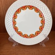 11 dessert plates in porcelain Space Age Schirnding Bavaria