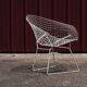Fauteuil Diamond Chair blanc, Harry Bertoia, 1960
